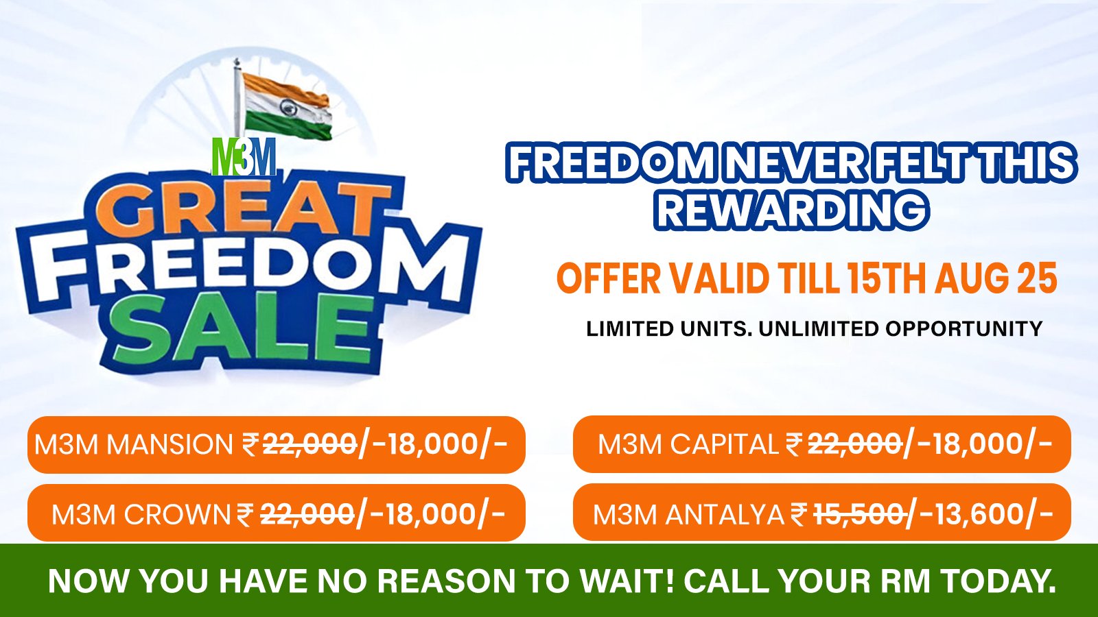 M3M Great Freedom Sale